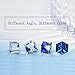 EleQueen 925 Sterling Silver Square Zodiac 12 Constellation Sign Pendant Necklace Blue Made with Swarovski Crystals