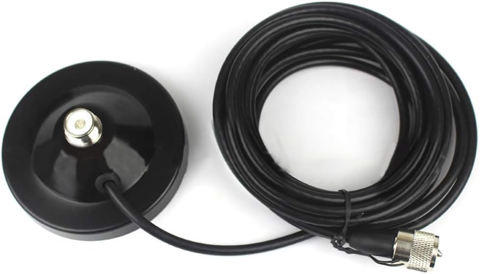 Ggdoo VHF 136-174MHz UHF 400-470MHz Radio Nmo Mount Pl-259 Male Connector Magnetic Base Antenna For Vehicle Car Truck Boat Car Antenna