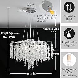 Upfelw Modern Crystal Tree Branch