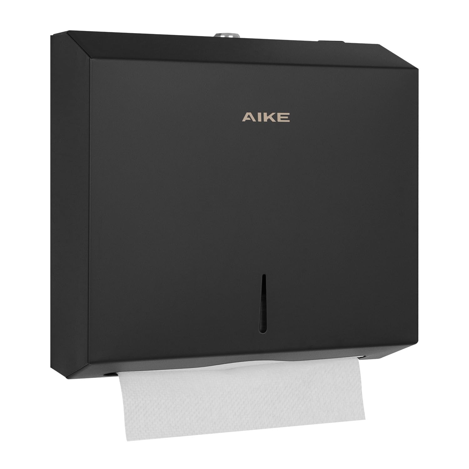 Photo 1 of AIKE 250 Sheets Compact Multifold Wall Mount Paper Towel Dispenser,Stainless Steel Black AK5180 (Max Folded Size 10.6"x3.9")
