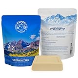 Cocoa Butter Pure Raw Unrefined - 1 LB Highest Quality Bar-Premium Cacao Fragrance-Moisturize Your Face, Body, and Hair-DIY lotion, cream, lip balm, oil, stick or body butter. Aspen Naturals Brand