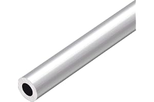 TOP-VIGOR 1Pc 6063 Aluminum Round Tube, 12mm OD 8mm ID 300mm Length Seamless Aluminum Straight Tubing Pipe Tubing for Industry DIY Projects