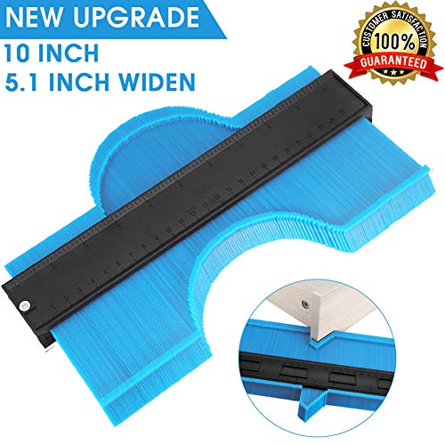 KEGOUU Contour Gauge 10 Inch Profile Gauge Measure Ruler Contour Duplicator for Precise Measurement Tiling Laminate Wood Marking Tool