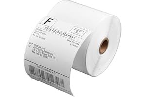 SL450 4x6 Shipping Label in 1 Roll (450 Pages per roll) Support Arkscan Label Printers, Compatible w/Zebra LP2844, Zp-450, Zp-500, Zp-505 and Other Brands, It's Designed for Direct Thermal, White.
