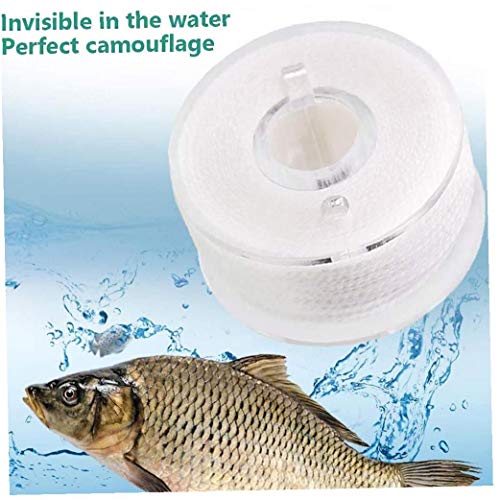 LAANCOO Angelschnur Carp Schnur Zubehör PVA 20M 8 Strands Wasserlösliche schnell auflösende Bandspulen-Tool Weiß – Bild 7