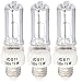 JDE11 120v75w Halogen JDE11 75w Bulb Warm White 75 Watt E11 Bulb (3 Pack)