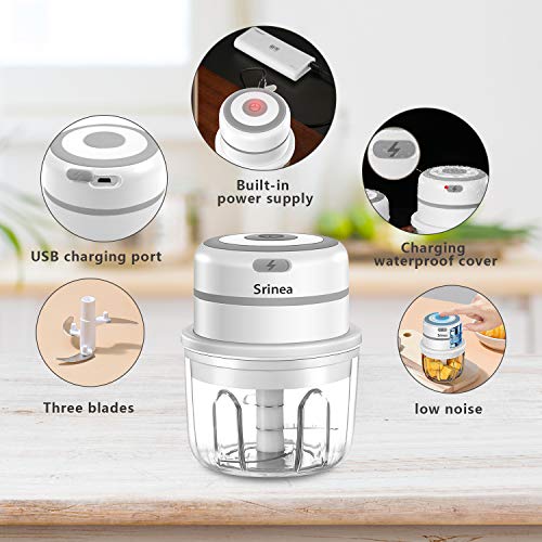 Srinea Electric Mini Garlic Chopper & Garlic Presses,Food Chopper