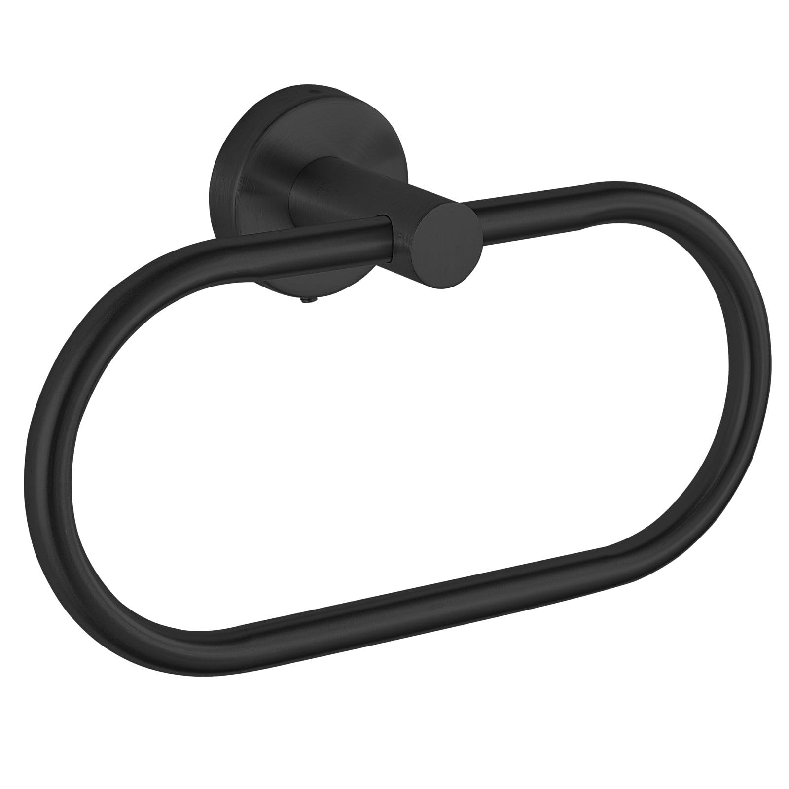 Towel Ring for Bathroom, Matte Black Towel Bar Hangers Wall Mount, Stainless Steel Hand Towel Holder, Modern Round Towel Hanger by Eolax
