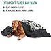 PetAmi Deluxe Dog Blanket for Large Dogs | Sherpa Fleece Pet Throw Blanket for Couch Sofa Bed | Soft Durable Reversible Furniture Protector for Medium Dog Cat Puppy – 80×60 Plaid Charcoalthumb 2