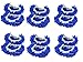 King's Deal (Tm) 12pcs (6 Pairs) Dust Floor Cleaning Slippers Shoes Mop House Clean Shoe Cover Multifunction (12Pcs Sapphire Blue)