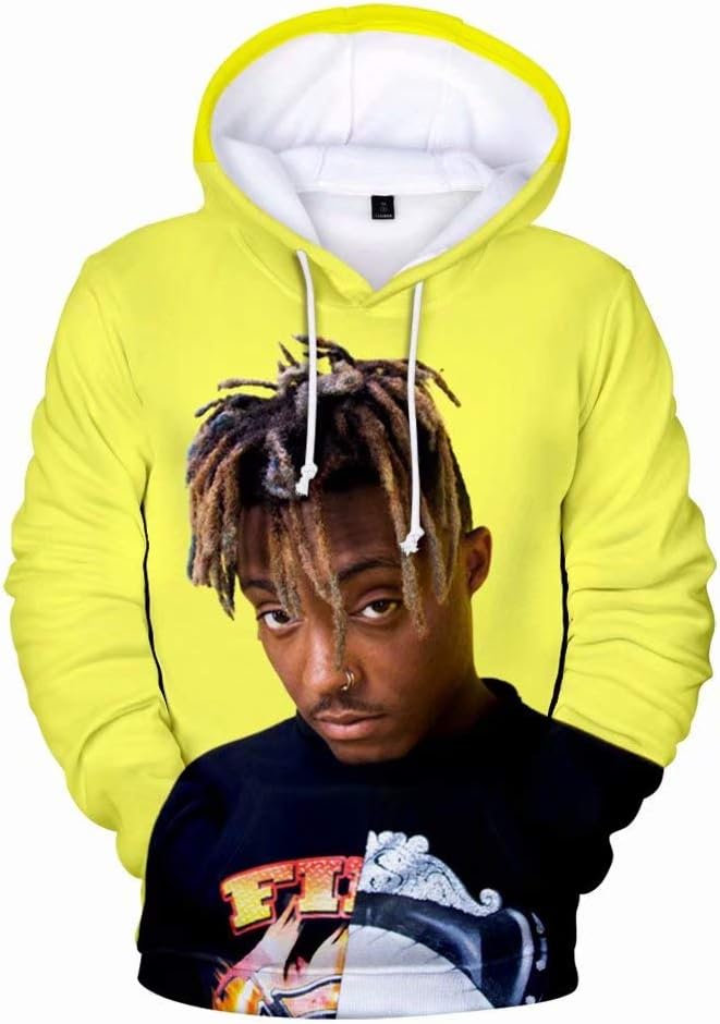 VOSTEPLUS Juice Wrld Hoodie 3D Printed Hooded Pullover Sweatshirt for Unisex