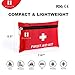 Small First Aid Kit, 86pcs Mini First Aid Kits Compact,Lightweight Medical Supplies Includes Alcohol Prep Wipes Gold Foil Blanket, CPR Face Mask Ideal for Emergencies at Home and Survival Situations