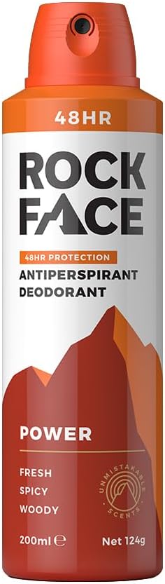 Rock Face Antiperspirant Deodorant Men Power Spicy Oriental 200ml Spray