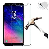 Samsung Galaxy A6 Plus 2018 Screen Protector,Coohaisee [Anti-Scratch] [Anti-Bubble] [Case Friendly] [9H Hardness] [2-Pack HD Clear] Tempered Glass Screen Protector for Samsung Galaxy A6 Plus 2018