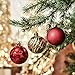 Valery Madelyn 50ct 60mm Traditional Red and Gold Christmas Ball Ornaments, Shatterproof Christmas Tree Ornaments for Xmas Decoration