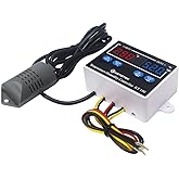KETOTEK Temperature Humidity Controller Digital Thermostat Module 120V, Heating Cooling Humidification and dehumidification Control 110V 10A, Fahrenheit Display