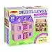 Melissa & Doug Multi-Level Wooden Dollhouse With 19 pcs Furniture