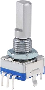 sourcing map EC11 Rotary Encoder 5 Pin 20mm D-Shaft Digital Potentiometer 5pcs view 6