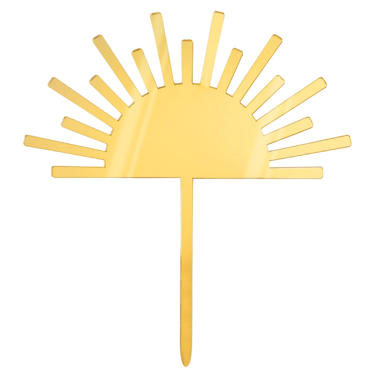Photo 1 of Huray Rayho Sun Acrylic Cake Topper Boho Theme Mirror Cake Topper for Photo Booth Props You Are My Sunshine Birthday Party Supplies First Trip Around the Sun Party Decoration
