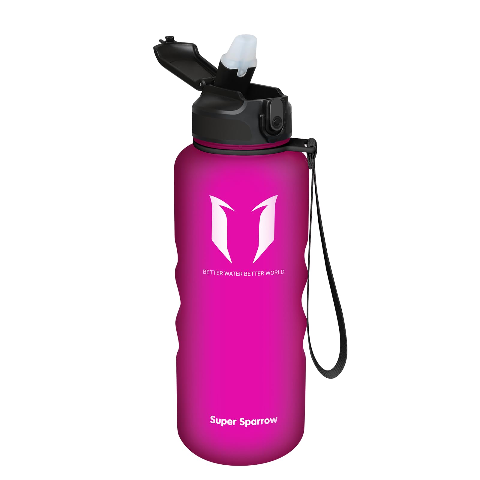 Super Sparrow Water Bottle with Straw - 1.5L - Non-Toxic BPA Free Tritan Sports Water Bottle - Leak Proof Gym Bottle