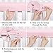 TILLYOU 2-Pack Padded Baby Crib Rail Cover Protector Safe Teething Guard Wrap for Narrow Side Crib Rails(Measuring Up to 8