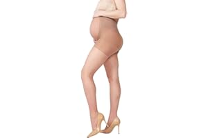 MeMoi Women's Light Support Maternity Tights with Extra Large Waist