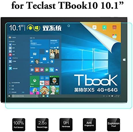 2.5D 0.3mm 9H Explosion proof Premium Tempered Glass Screen Protector for Teclast TBook10 Screen protector Film tbook10 10.1inch with packaging