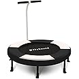 SkyBound 36 Inch Indoor Trampoline for Kids - Kids Trampoline Indoor with Handle - Toddler Trampoline with Upgraded 2.0mm Steel Pipe and Handlebar - Mini Indoor Trampoline for Kids Age 3 and Above