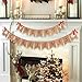 OurWarm Burlap Merry Christmas Banner Christmas Burlap Banner for Home Christmas Decor