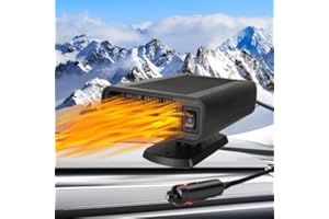 kuzgokit Car Heater - Portable Car Heaters for Vehicle, 12V Car Heater That Plugs Into Cigarette Lighte, 2 in 1 Heating & Cooling Fast Windshield Defrost Defogger