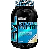 Evlution Nutrition Stacked Protein Powder Vanilla Ice Cream 25 Servings 2lbs
