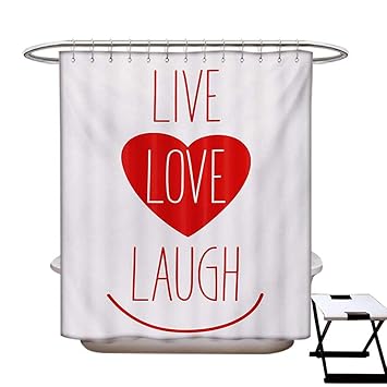 Amazon Com Blountdecor Live Laugh Love Shower Curtain Customized