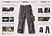 CQR Kid’s Boy’s and Girl’s Pants Youth Hiking Adventure Convertible Zip Off Stretch Camping UPF 50+ Quick Dry Cargo Trousers, Boy Convertible(bxp432) – Utility Camo, Small [8]thumb 3