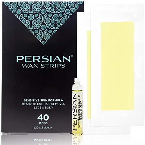 Persian Legs & Body Wax Strips (40 strips), Hair Removal Waxing Strips