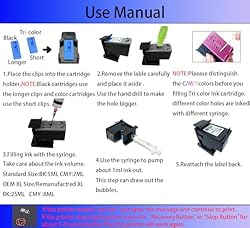 MecentInkjet Ink Refill Tools Compatible with Hp