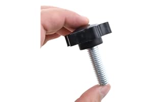 Hao Pro M10 30mm Screw Lenght Hex Handle Star Knobs Comfortable Grip Tighten Easier Lock Firmly Durable Plastic Male Thread Clamping Knobs Black 2 Pieces for Patio Umbrella Speaker Stand Panel Door