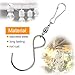 AIEVE Swivel Hooks 10 Pack Swivel Hooks Swivel Hooks for Hanging Wind Spinners S Hook Clips Wind Chimes Crystal Twisters Plants Flower Pots Bird Feeder Outdoor Ornament Hooks Party Supply, Silver