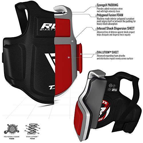 image for RDX Chest Guard Boxing MMA Martial Arts Rib Shield Armour Taekwondo Bo