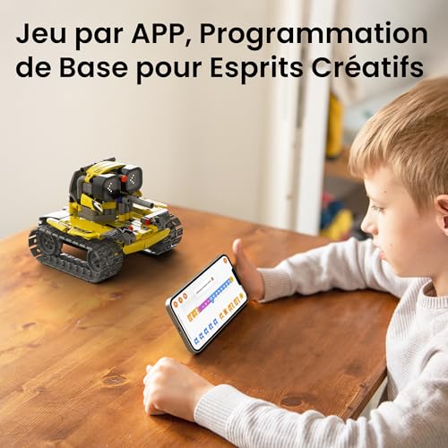 Sillbird Robot Kids Boys, 5 in 1 Technic Programmable Robot with App and Remote Control, Educational Roboticset for Girls 8-12 Years, Birthday or Christmas Gift (473 Pieces)