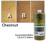 Concrete Stain Concentrate Just Add Water, User & Eco-Friendly Semi-Transparent Professional Grade Cement Stain, Concrete Resurrection Brand (32 ounce, Chestnut)