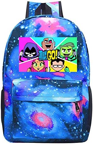 Jovenes-titanes Go Backpack Starrysky Shoulder Pack Bag Daypack Bookbag Men Women
