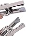 Aligle Energy Chrome Steel Heavy Duty Hanger Clips Hooks Portable Laundry Hook 360° Swivel Joint Triangle Hooks Metal Clip for Laundry Drying Hanging Organizer of Boots Shoes Closet 5 Pcs