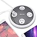 BESTTEN Desktop Power Strip - 2 USB Charging Ports (3.1A Totally) and 4-Foot Heavy Duty Extension Cord, UFO Round Design, Ideal for Home and Office, ETL Certified, Gray