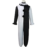 Masfrida Art the Clown Cosplay Terrifiers 2 Costume Adult Outfits Killer Clown Jumpsuit with Mask Halloween Dress up Fullset