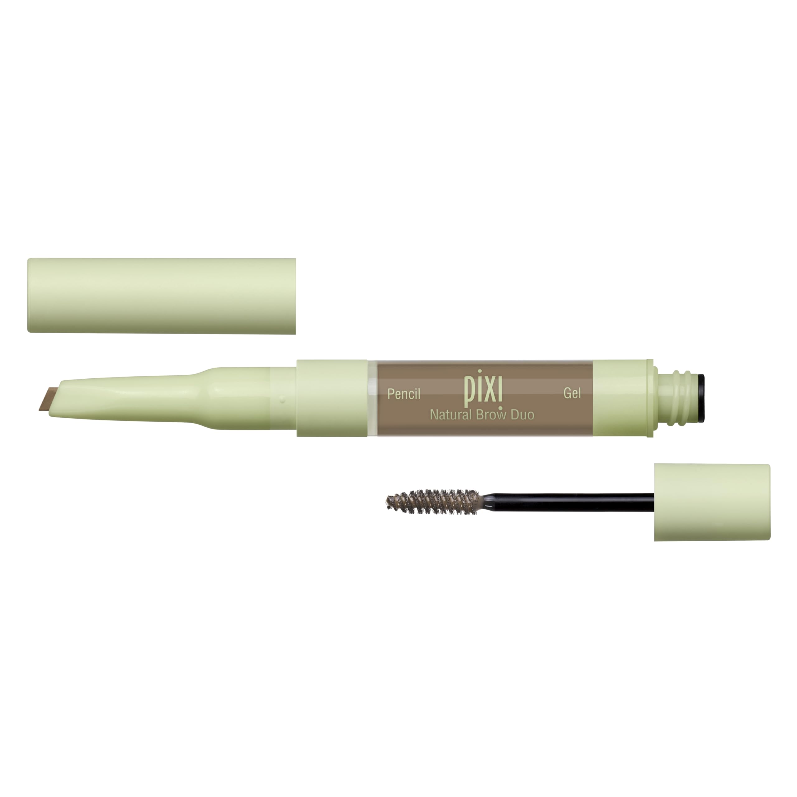 Pixi Natural Brow Duo in Natural Blonde, Dual-Ended Waterproof Brow Pencil and Tinted Setting Gel for Precise Shaping and All-Day Hold, Paraben-Free, 0.2 oz