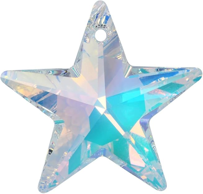 Swarovski Crystal, 6714 Star Pendant 40mm, 1 Piece, Crystal