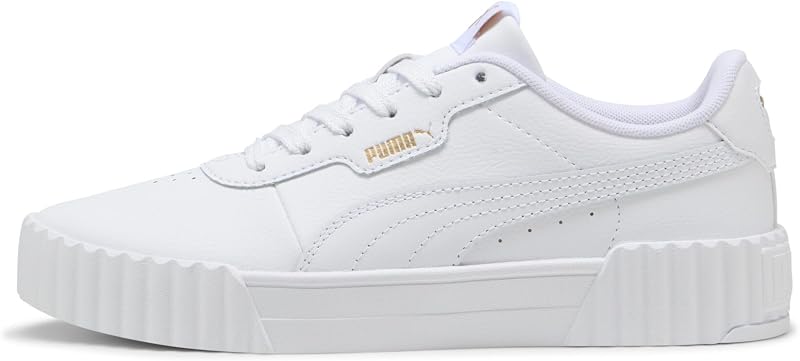 Damen Carina Adult Sneaker, Puma White Puma Gold, 41 EU — Foto 1 von 7