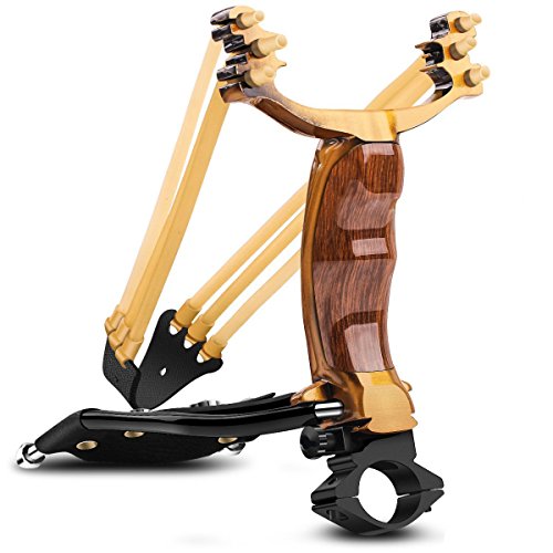 MoreFarther Hunting Slingshot Set, Wrist Sling Rocket Y Shot Slingshot