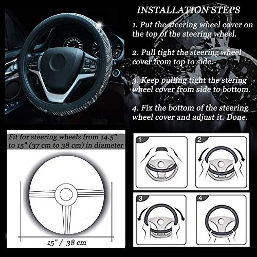 4 Alusbell+Rhinestones+Steering+Diamand+Universal