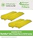 4 Motor Filters for Eureka Ultra Smart Vac & 4870 Series Vacuums; Compare to Eureka Motor Filter Part No. 70082; Designed & Engineered by Think Crucial